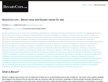 Tablet Screenshot of binarycoin.com